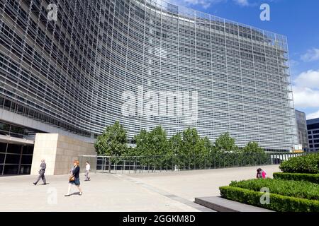 Brussels, Belgium - June 16, 2013: The Berlaymont Building, seat of the European Commission in Brussels, Belgium Stock Photo