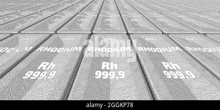 Rhodium ingots background Stock Photo - Alamy