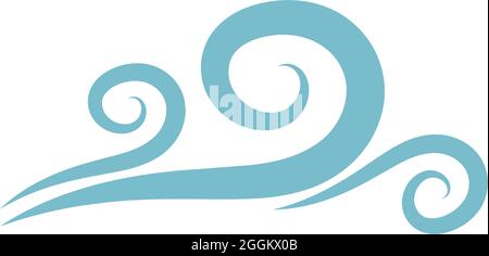 Wind icon logo design template vector illustration Stock Vector