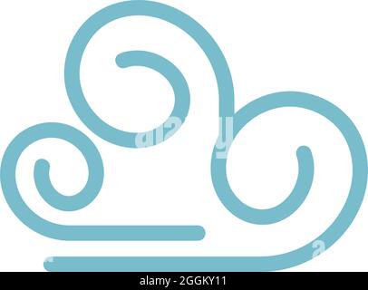 Wind icon logo design template vector illustration Stock Vector