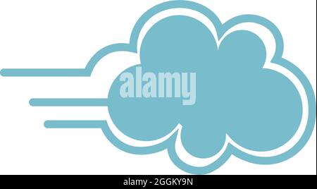 Wind icon logo design template vector illustration Stock Vector