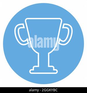 Icon Vector of Winner Up - Blue Eyes Style - Simple illustration, Editable stroke, Design template vector, Good for prints, posters, advertisements, a Stock Vector