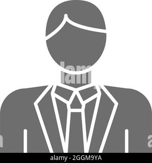 Groom, bridegroom, fiance, man in costume grey icon. Stock Vector