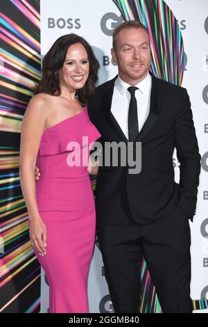 September 1st, 2021, London, UK. Sir Chris Hoy and wife arriving at the GQ Men Of The Year Awards 2021, the Tate Modern, London. Picture Credit: Doug Peters/EMPICS/Alamy Live News Stock Photo