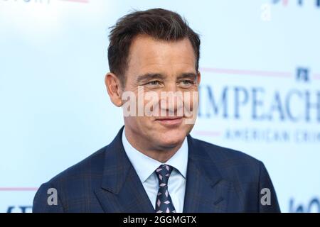 West Hollywood, United States. 01st Sep, 2021. WEST HOLLYWOOD, LOS ANGELES, CALIFORNIA, USA - SEPTEMBER 01: Actor Clive Owen arrives at the Los Angeles Premiere Of FX Networks' 'Impeachment: American Crime Story' held at the Pacific Design Center on September 1, 2021 in West Hollywood, Los Angeles, California, United States. (Photo by Xavier Collin/Image Press Agency) Credit: Image Press Agency/Alamy Live News Stock Photo