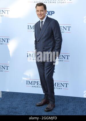 Los Angeles, USA. 01st Sep, 2021. Clive Owen arrives at FX's IMPEACHMENT: AMERICAN CRIME STORY Premiere held at the Pacific Design Center in West Hollywood, CA on Wednesday, ?September 1, 2021. (Photo By Sthanlee B. Mirador/Sipa USA) Credit: Sipa USA/Alamy Live News Stock Photo