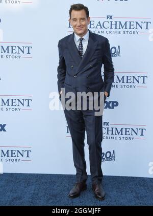 Los Angeles, USA. 01st Sep, 2021. Clive Owen arrives at FX's IMPEACHMENT: AMERICAN CRIME STORY Premiere held at the Pacific Design Center in West Hollywood, CA on Wednesday, ?September 1, 2021. (Photo By Sthanlee B. Mirador/Sipa USA) Credit: Sipa USA/Alamy Live News Stock Photo