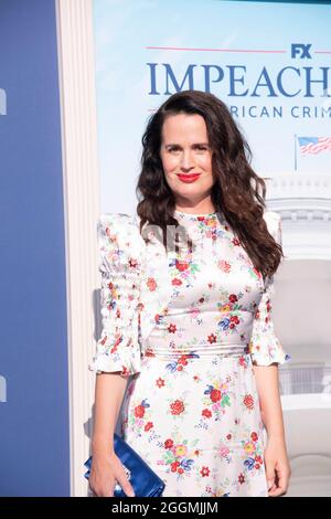 Elizabeth Reaser attends FX’s “Impeachment: American Crime Story” Premiere at The Pacific Design Center, Los Angeles, CA on September 1, 2021 Stock Photo