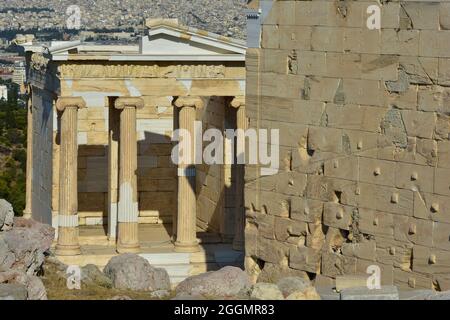 Temple of Athena Nike on the Acropolis in Athens, Greece Stock Photo