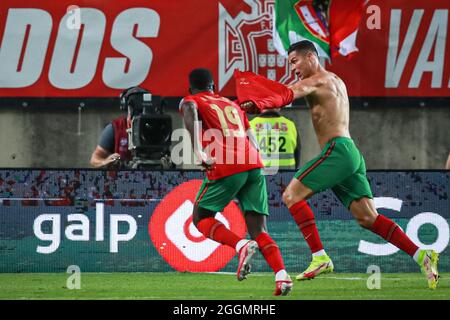 Cristiano Ronaldo during the FIFA World Cup Qatar 2022 European qualifying  round group A football match between Portugal and Republic of Ireland at  the Algarve stadium in Loule, near Faro, southern Portugal