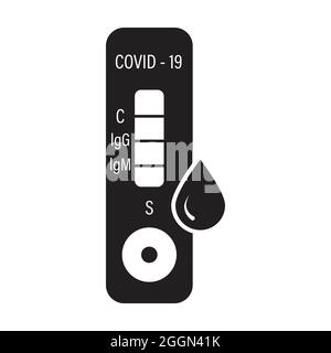 rapid antigen self test (RST) icon vector rapid antigen detection test ...