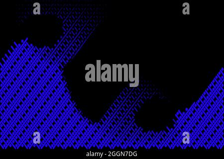 Black background with abstract design. 2D rendering digital illustration. Abstract vector. Stock Vector