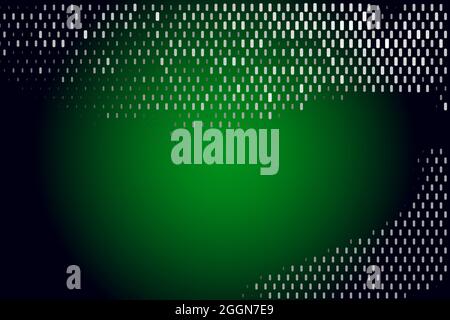 Abstract background with light elements. Green gradient background. Style with mosaic geometries Stock Vector