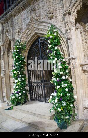 Rood Screen - Cathedral Church of the Blessed Virgin Mary of Lincoln Stock Photo