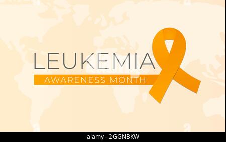 Leukemia Cancer Awareness Month Background Illustration Stock Vector