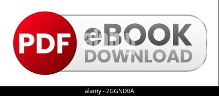 PDF Ebook  Download Button Stock Vector