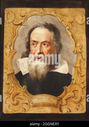 Portrait of Galileo Galilei. Museum: PRIVATE COLLECTION. Author: ANONYMOUS.
