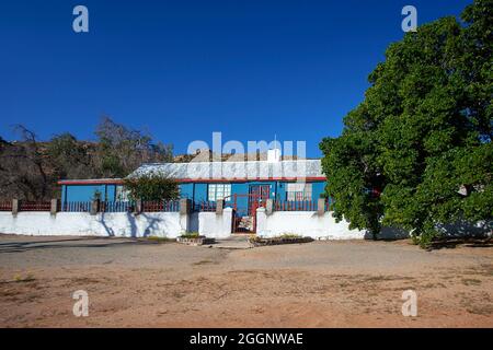 Hibiscus Rd, old house in Okiep, Namaqualand, Northern Cape Stock Photo