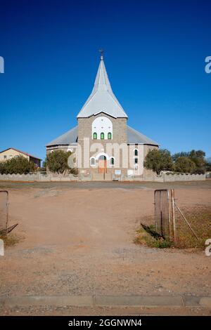 NG Kerk, Kamieskroon the tiny town in the Kamiesberg, Northern Cape Stock Photo