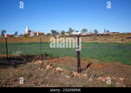 NG Kerk, Kamieskroon the tiny town in the Kamiesberg, Northern Cape Stock Photo