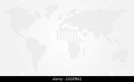 Light World Map Vector Illustration Design with Circles Stock Vector