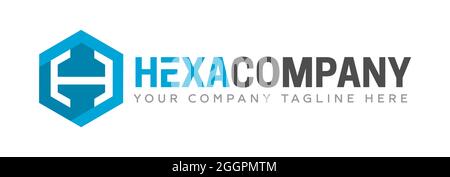 H Hexa Vector Logo Template Stock Vector