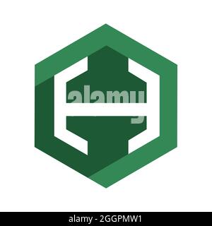 H Hexa Vector Icon Stock Vector