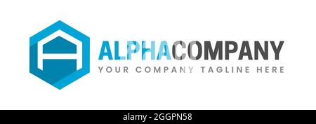 A Initial Vector Logo Template Stock Vector