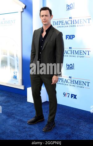 Los Angeles, USA. 01st Sep, 2021. Colin Hanks at Impeachment: American Crime Story Red Carpet at Pacific Design Center on September 1, 2021 in Los Angeles, CA (Photo by Katrina Jordan/Sipa USA) Credit: Sipa USA/Alamy Live News Stock Photo