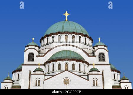 Church of Saint Sava, Karadjordjev Park, Belgrade, Serbia Stock Photo