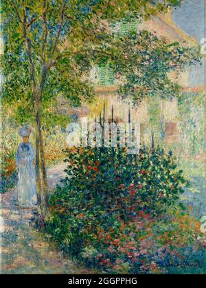 Claude Monet artwork - Camille Monet in the Garden at Argenteuil 1876 Stock Photo