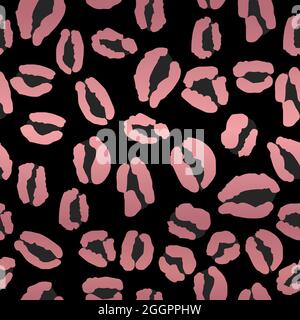 Leopard Print Repeat Pattern Design Stock Vector