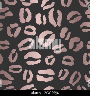 Leopard Print Repeat Pattern Design Stock Vector