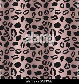 Leopard Print Repeat Pattern Design Stock Vector