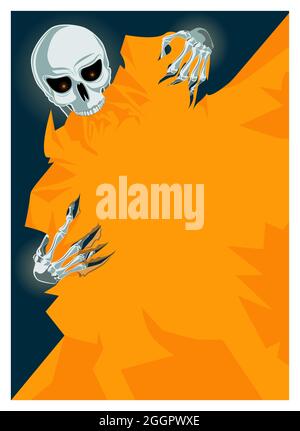 Halloween skeleton design Stock Vector