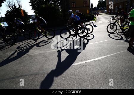 Motala, Sweden. 2nd September, 2021. MTB-Vättern started the 