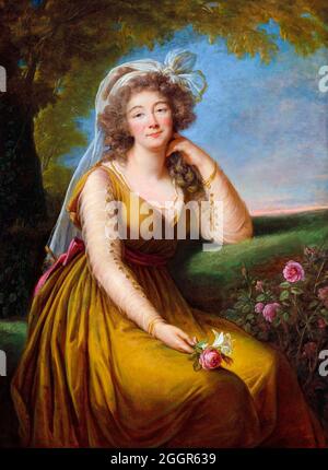 Portrait of Madame du Barry - Elisabeth Louise Vigée-LeBrun, 1789 Stock Photo