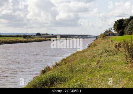 Saltney Ferry Footbridge On New Cut Channel On The Tidal Reaches Of The 