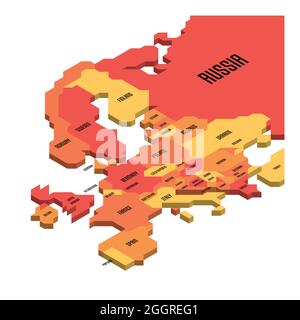 3d isometrico carta geografica Francia e Italia relazioni 11178515