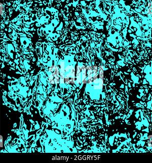 Grunge turquoise liquid background. Distress texture of spots, stains, ink, dots, scratches. Vintage damaged backdrop. Dirty artistic design element Stock Vector