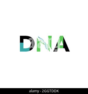 DNA cell life molecule health care medical logo and symbols. Stock Vector