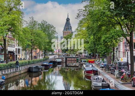 Amsterdam morning - 7-50am Stock Photo