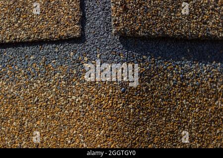 Flexible soft bitumen tile Shinglas. Construction Landscaping Stock ...