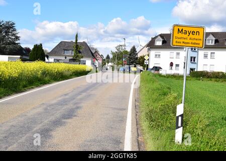 road into Mayen, Alzheim Stock Photo