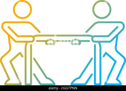 Competition gradient linear vector icon Stock Vector