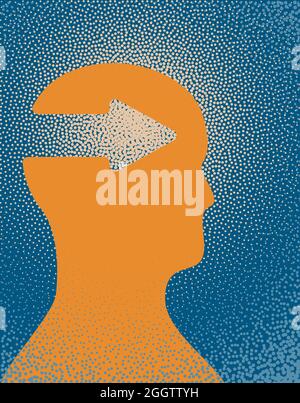 Person With Intuition Illustration  Stock Vector