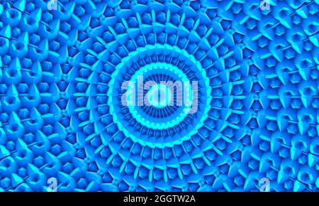 Blue White Polygonal Mosaic Background, kaleidoscope wallpaper. Creative Business Design Templates. Stock Photo