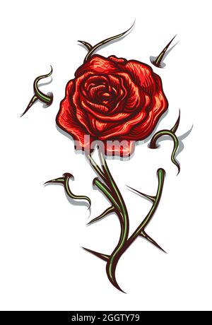 Rose Bush Drawing by CSA Images - Pixels