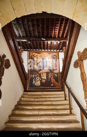 First diocesan built museum in Spain, Museo Diocesano Regina Coeli, Santillana del Mar, Cantabria, Spain Stock Photo
