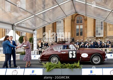 1955 Aston Martin DB4/2 Monte Carlo Rally car at Salon Prive 2021 at Blenheim Palace Woodstock Oxfordshire UK 1st & 2nd September 2021 Stock Photo